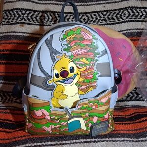 Loungefly Disney Reuben Sandwich Mini Backpack NWT BAM Exclusive Lilo & Stitch